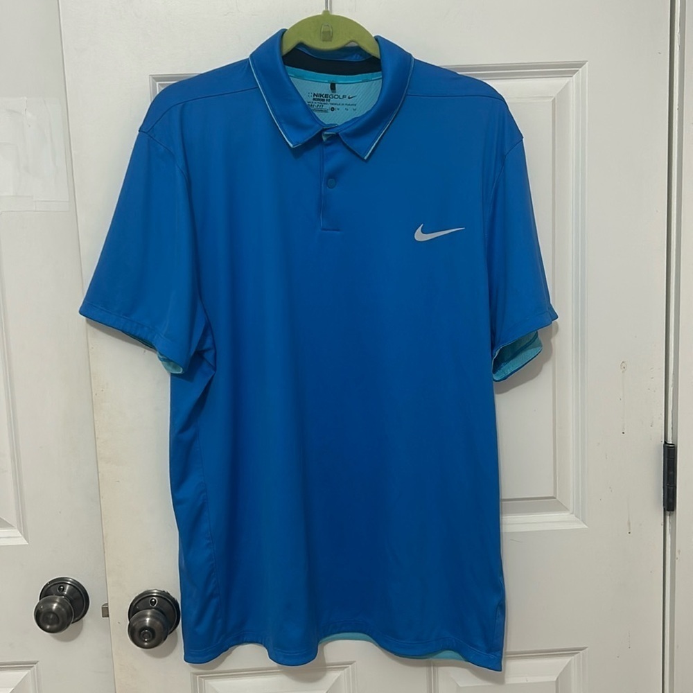 Nike Golf Dri-Fit Standard fit shirt size XL Blue
